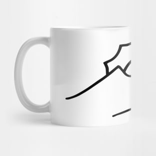 Beautiful Sunset in Doodle Art Style Mug